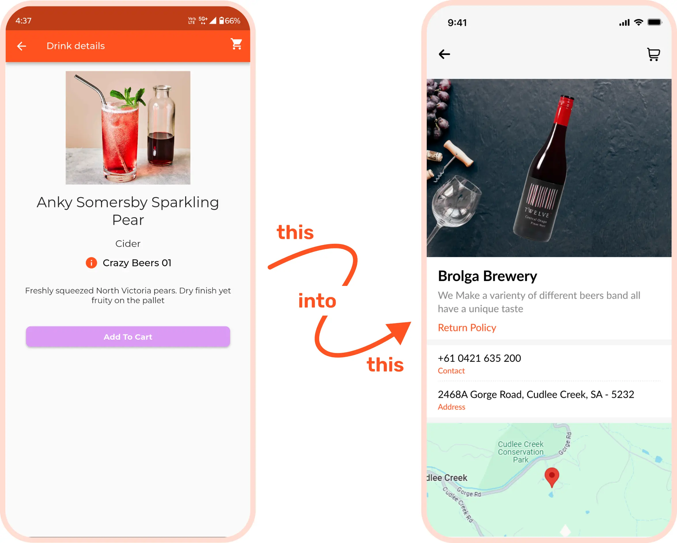 Product Detail Screen UI